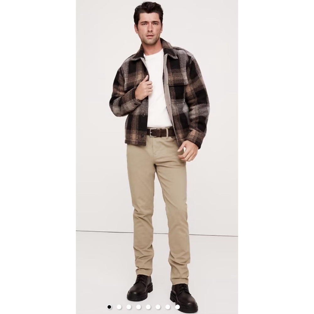 Banana Republic Stretch Mens 40L Stone Straight Leg 5-Pocket Pants 711821-00